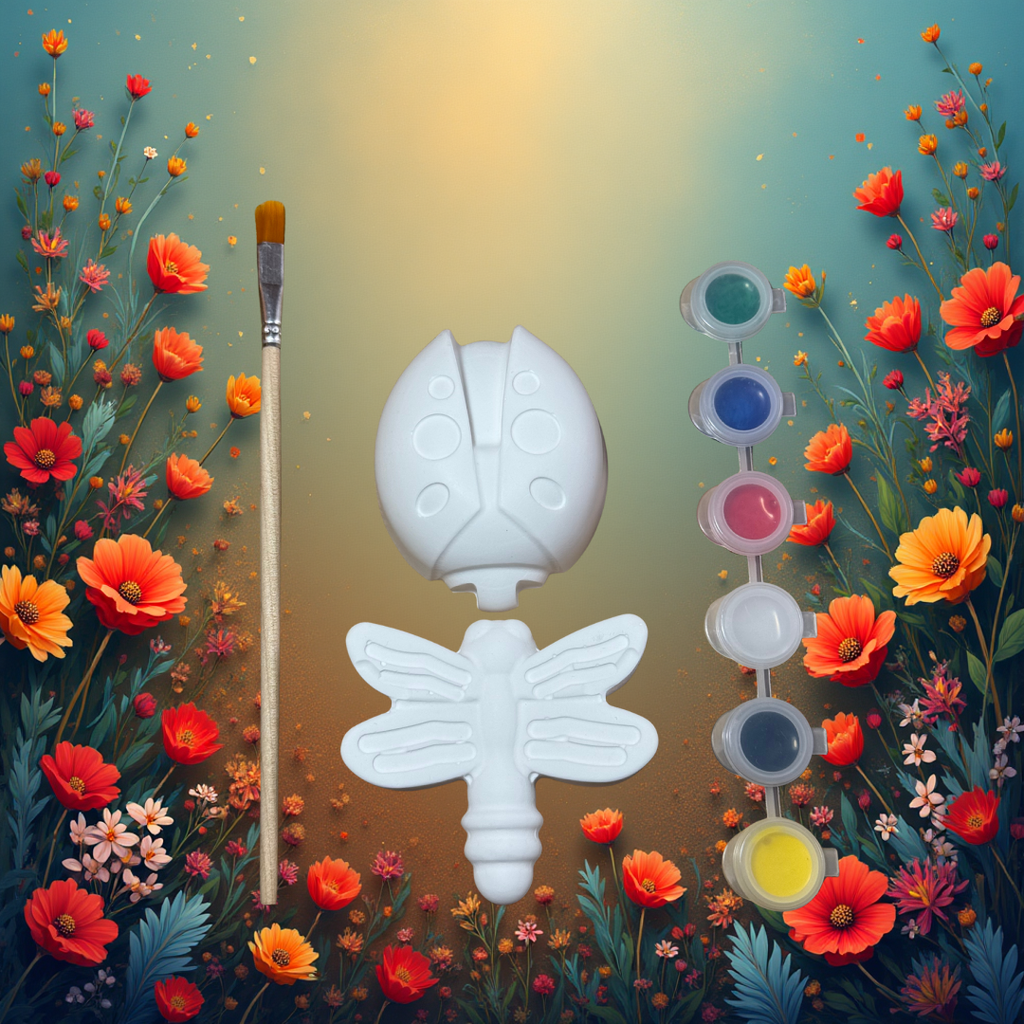 Ladybug and Dragonfly Stone Painting Set