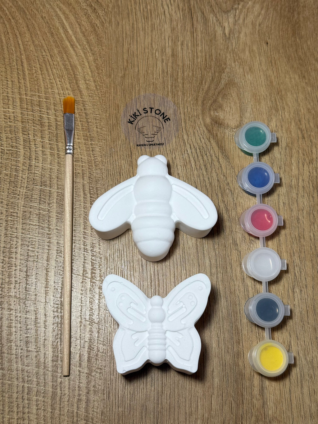 Honey Bee and Butterfly Stone Painting Set