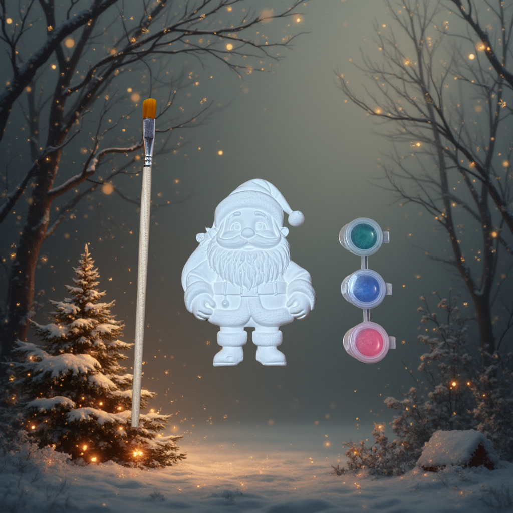 Christmas Santa Claus Stone Painting Set