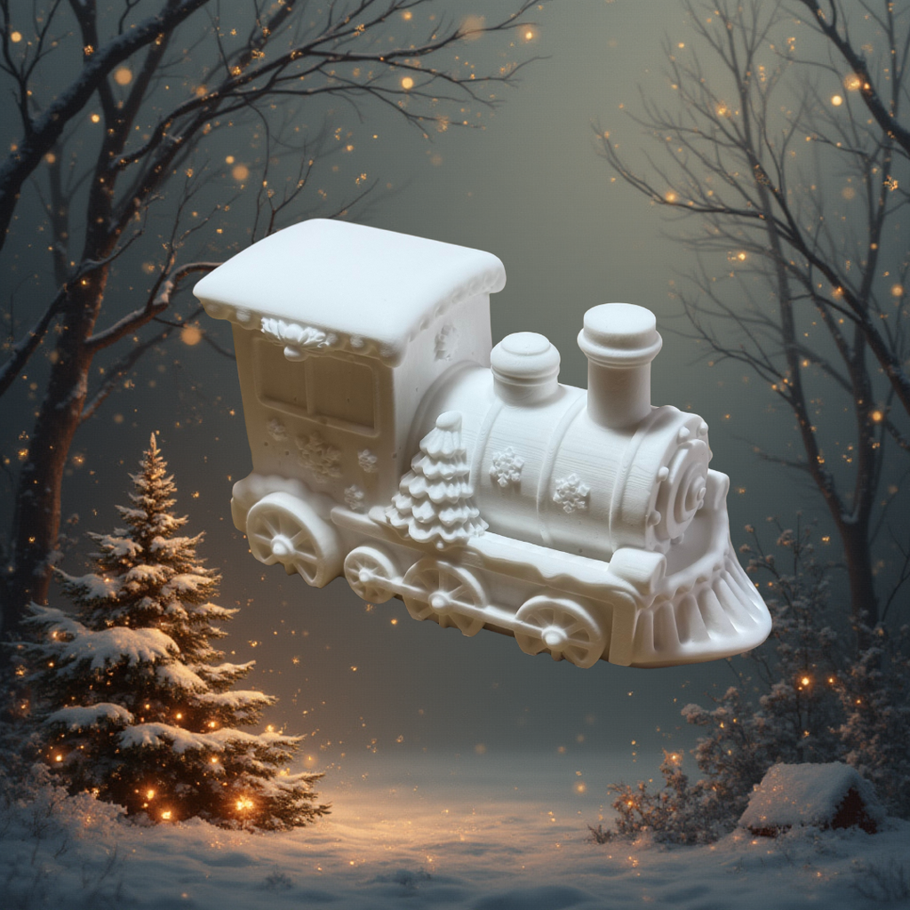 3D Christmas Train Stone Painting Set
